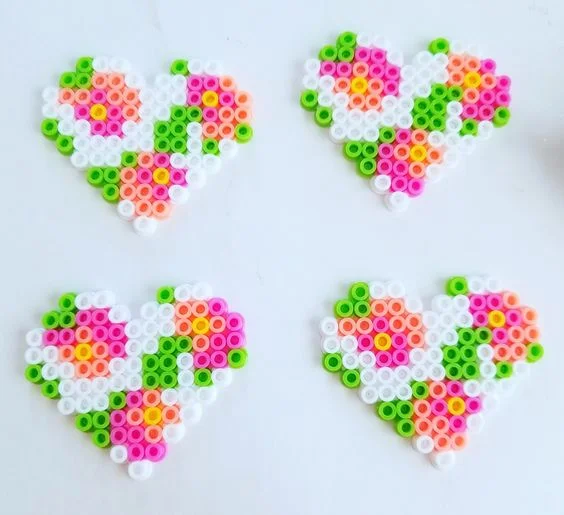 10 Easy Valentine Perler Bead Patterns – Krysanthe