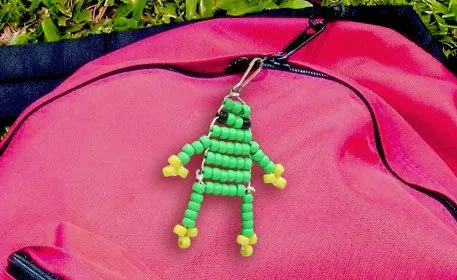 Frog Bead Keychain