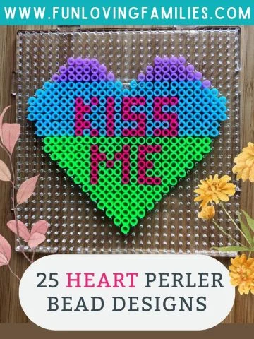 kiss me perler bead pattern