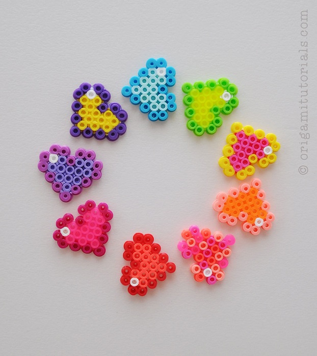 Small Multi Colored Hearts