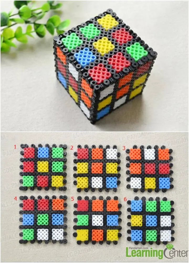 3D Perler Bead Cube