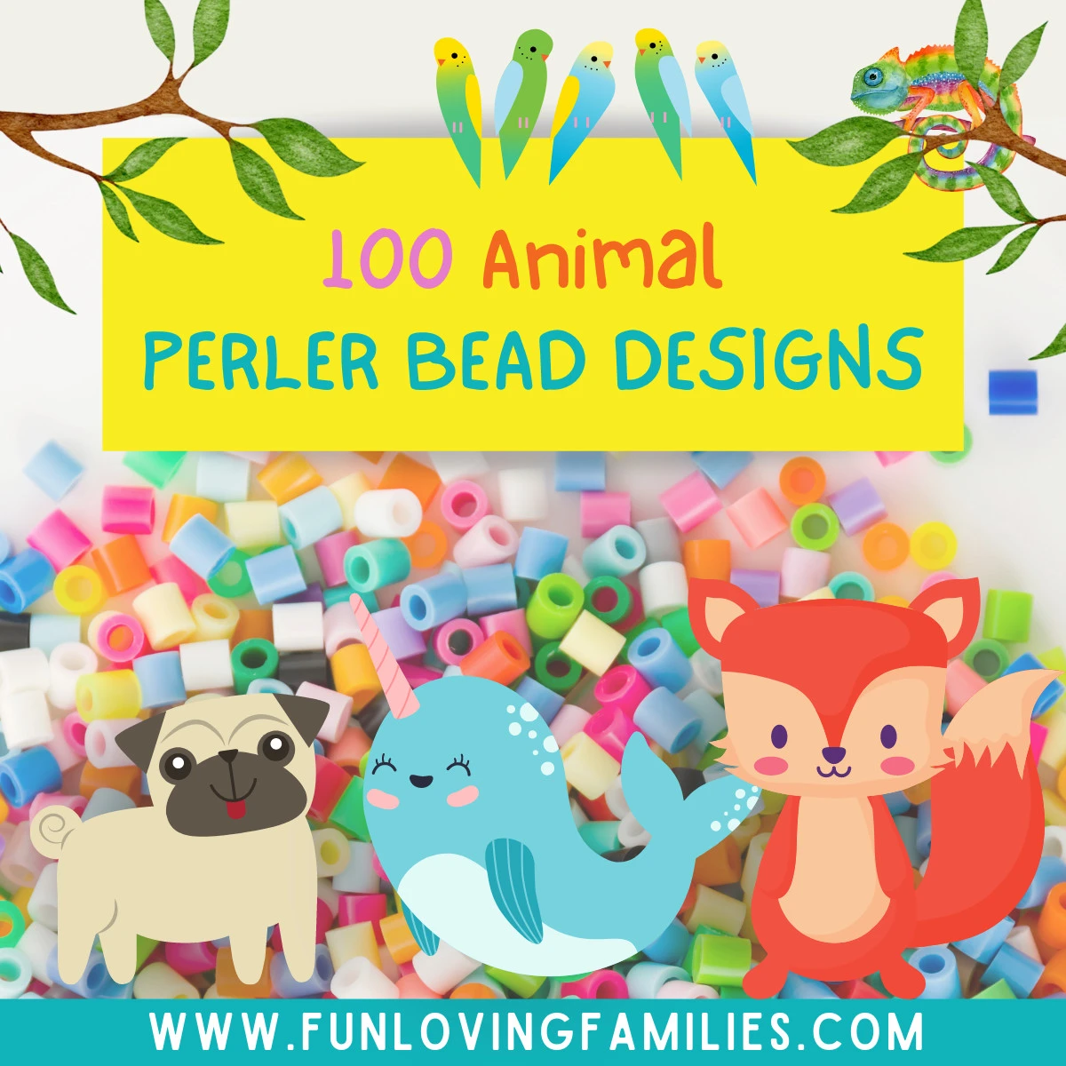 Animal Perler Bead Patterns, Designs