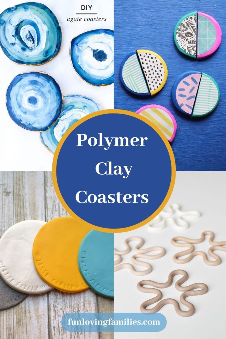 21 Polymer Clay Coaster Tutorials & Ideas Fun Loving Families