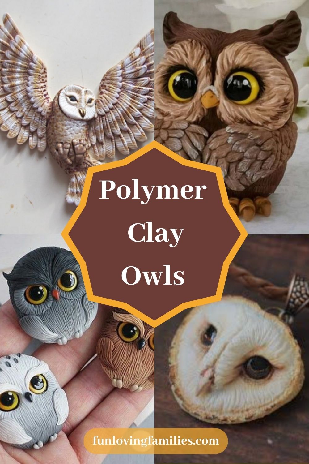 Polymer Clay Owls