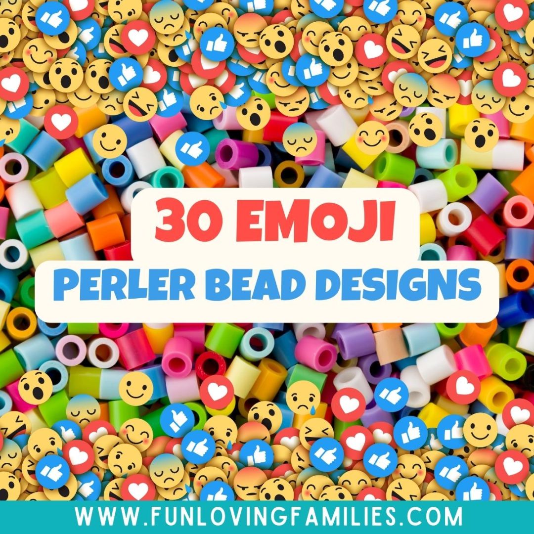 30 Emoji Perler Bead Patterns, Designs and Ideas