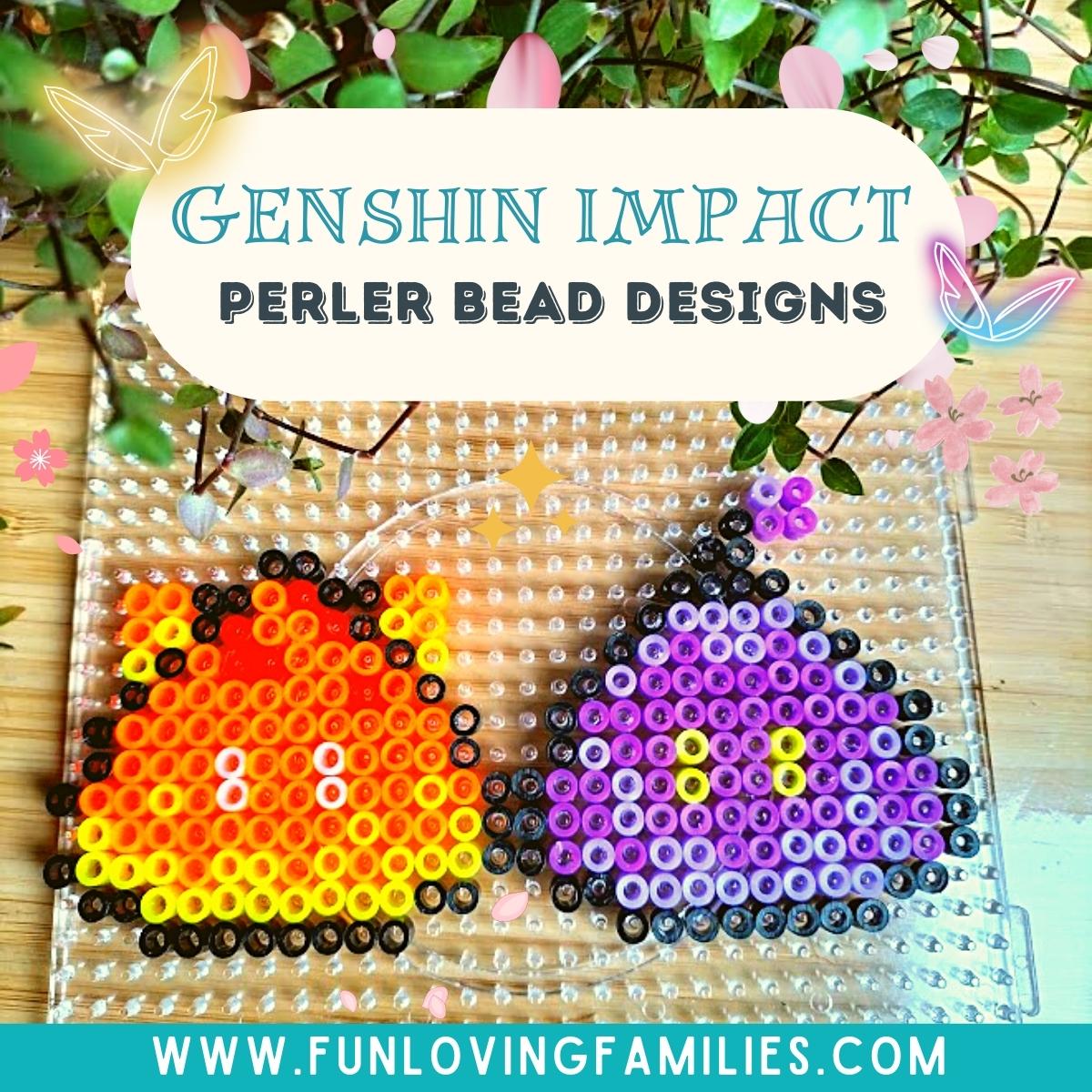 25 Genshin Impact Perler Bead Patterns, Designs and Ideas