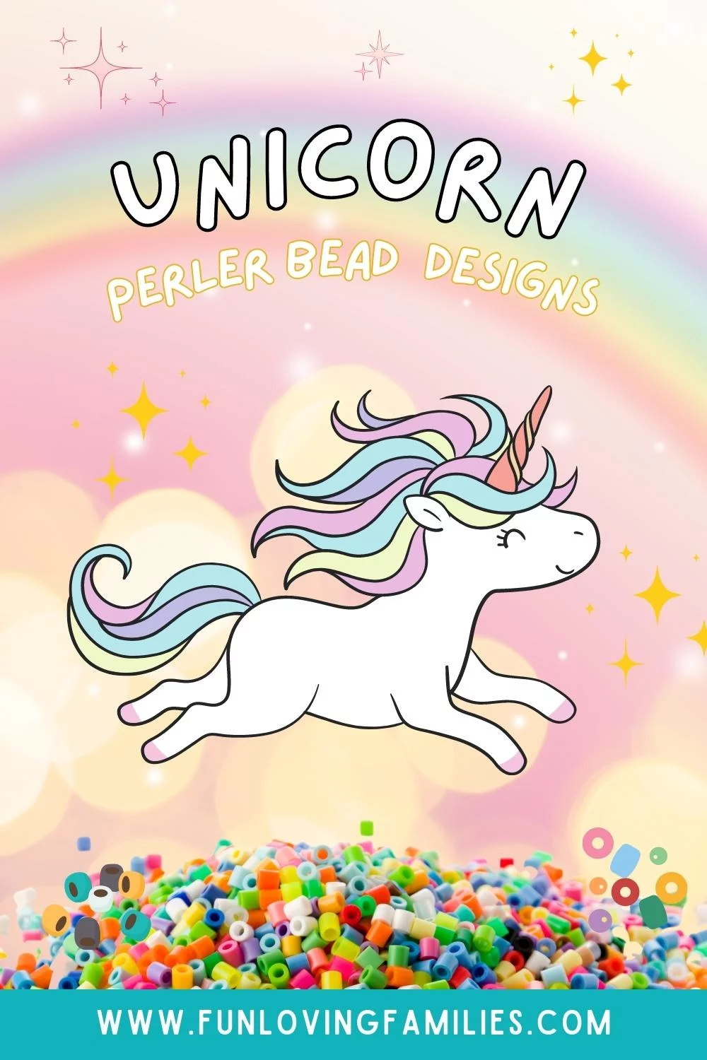 Unicorn Perler Bead Patterns pin image