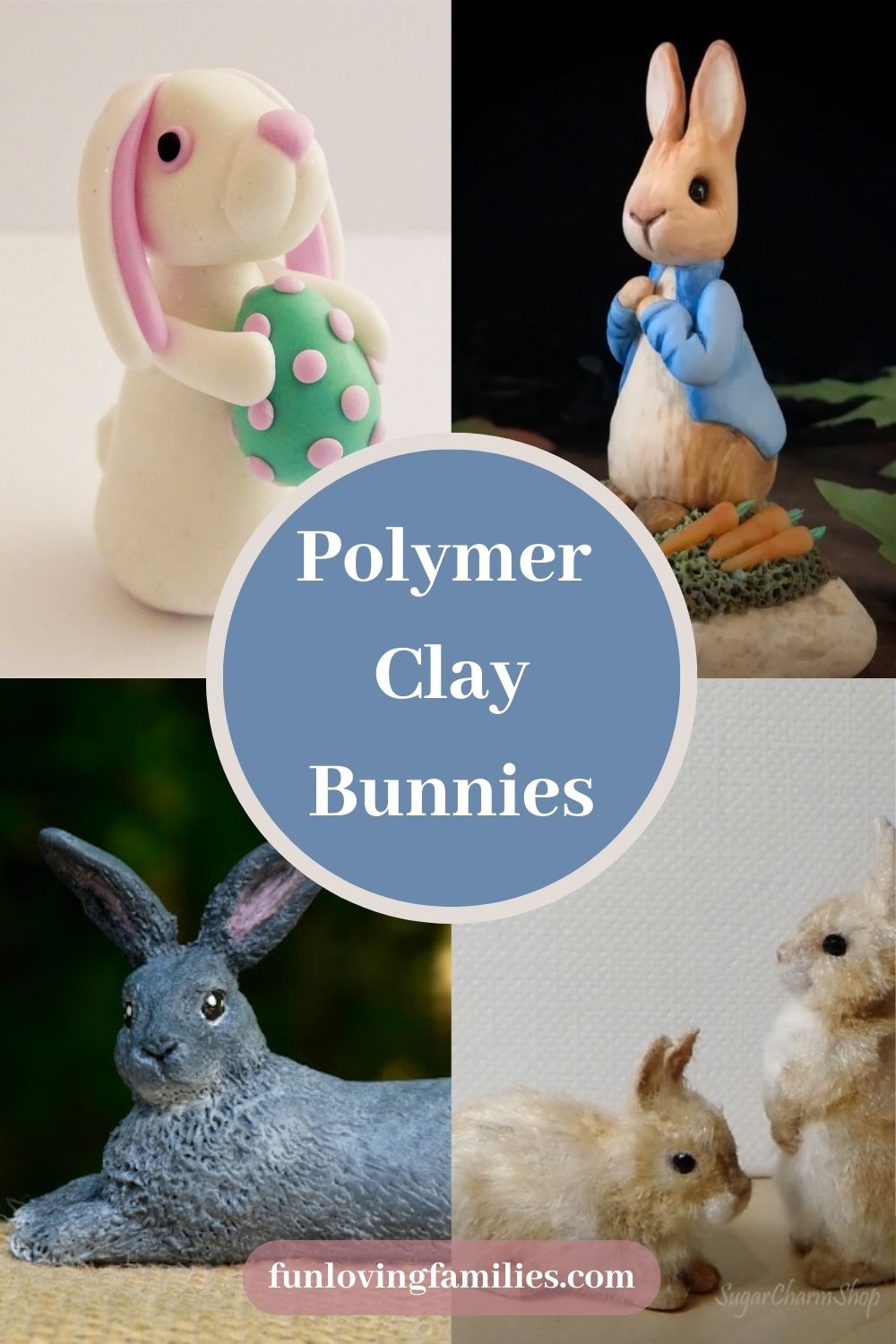 Polymer Clay Bunnies 