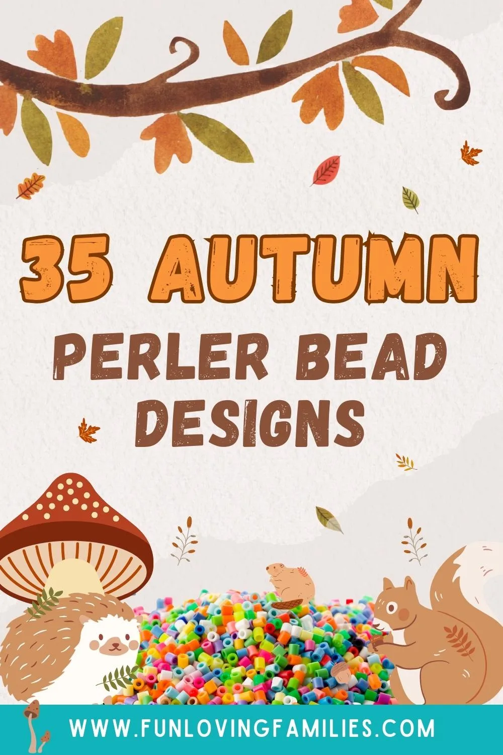 autumn perler bead patterns pin image