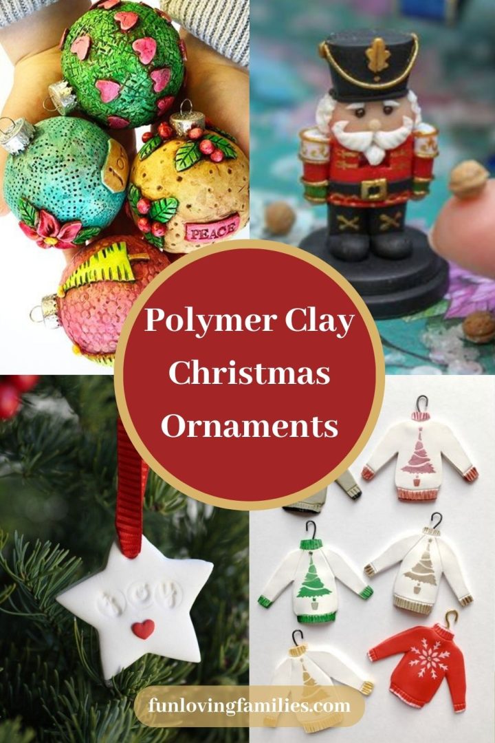 50 Best Polymer Clay Christmas Ornament Tutorials & Ideas Fun Loving
