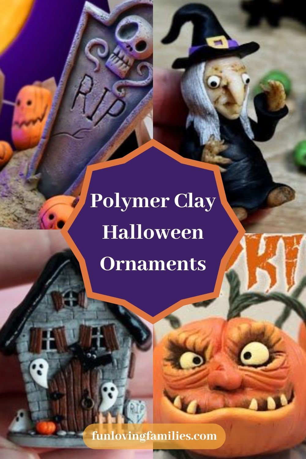Polymer Clay Halloween Ornaments
