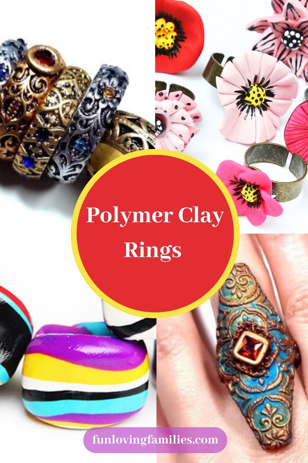 Polymer Clay Rings