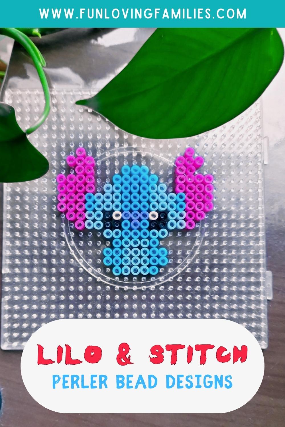 Lilo & Stitch Perler Bead Patterns pin image