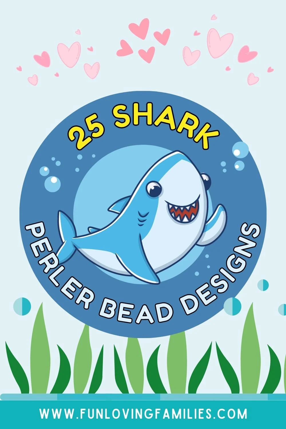 Shark Perler Bead Patterns pin image