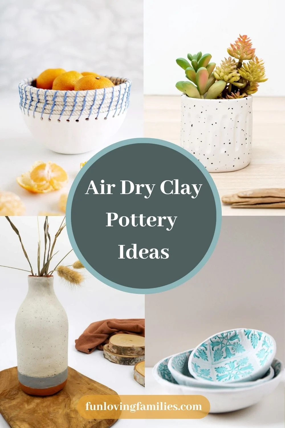 DIY Air Dry Clay Jewelry Bowls