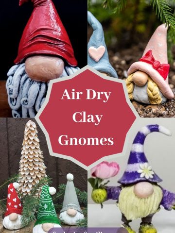 Air Dry Clay Gnomes