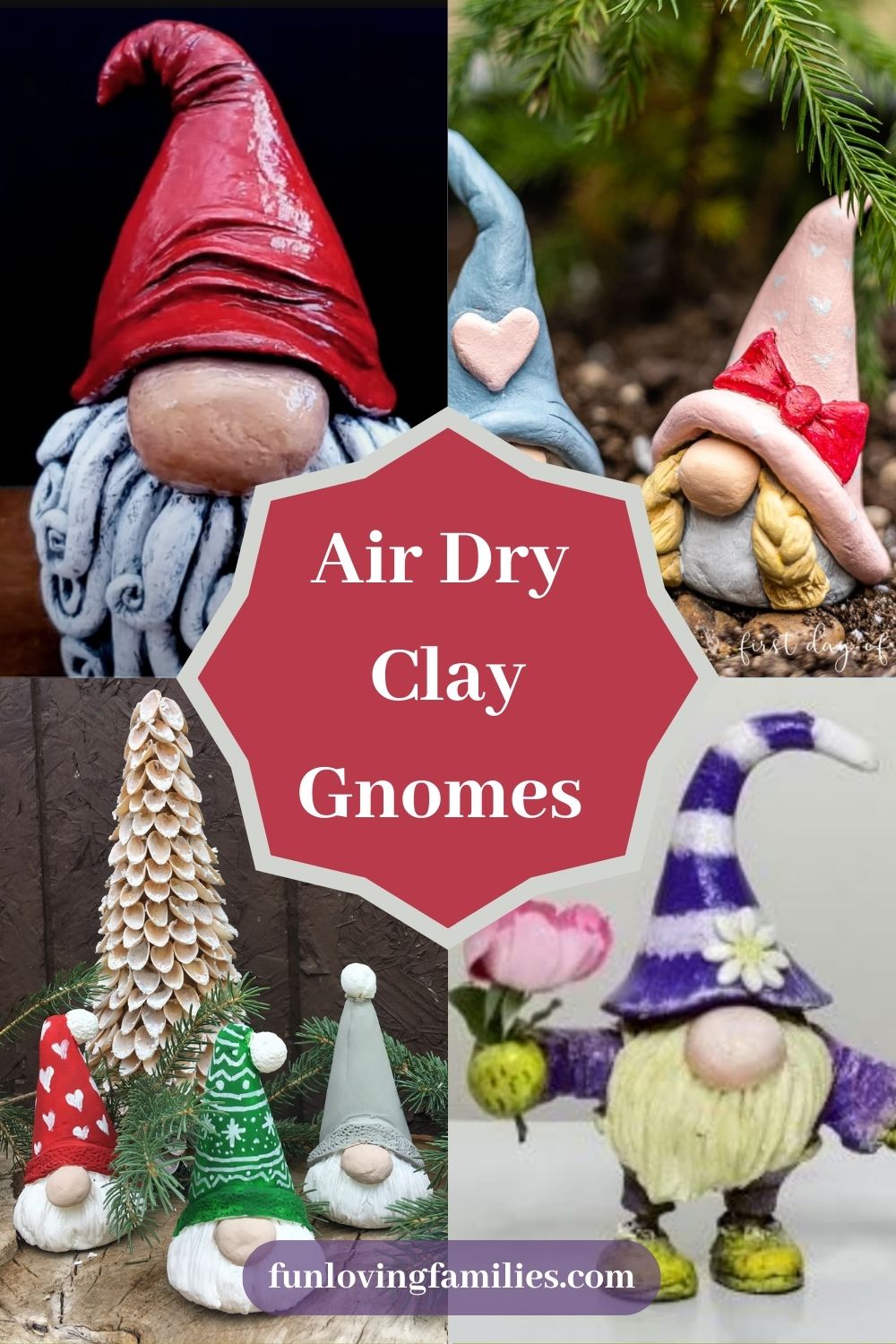 Air Dry Clay Gnomes