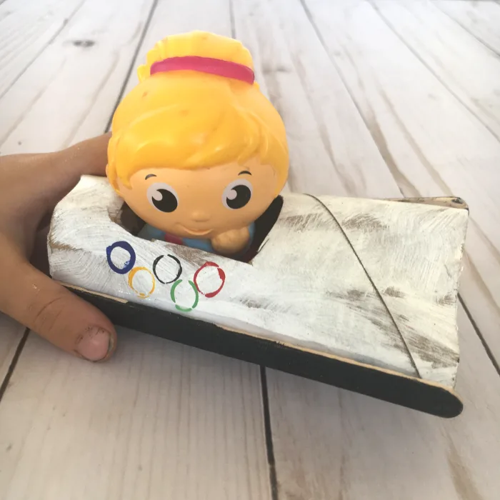 DIY Bobsled Winter Olympics Craft