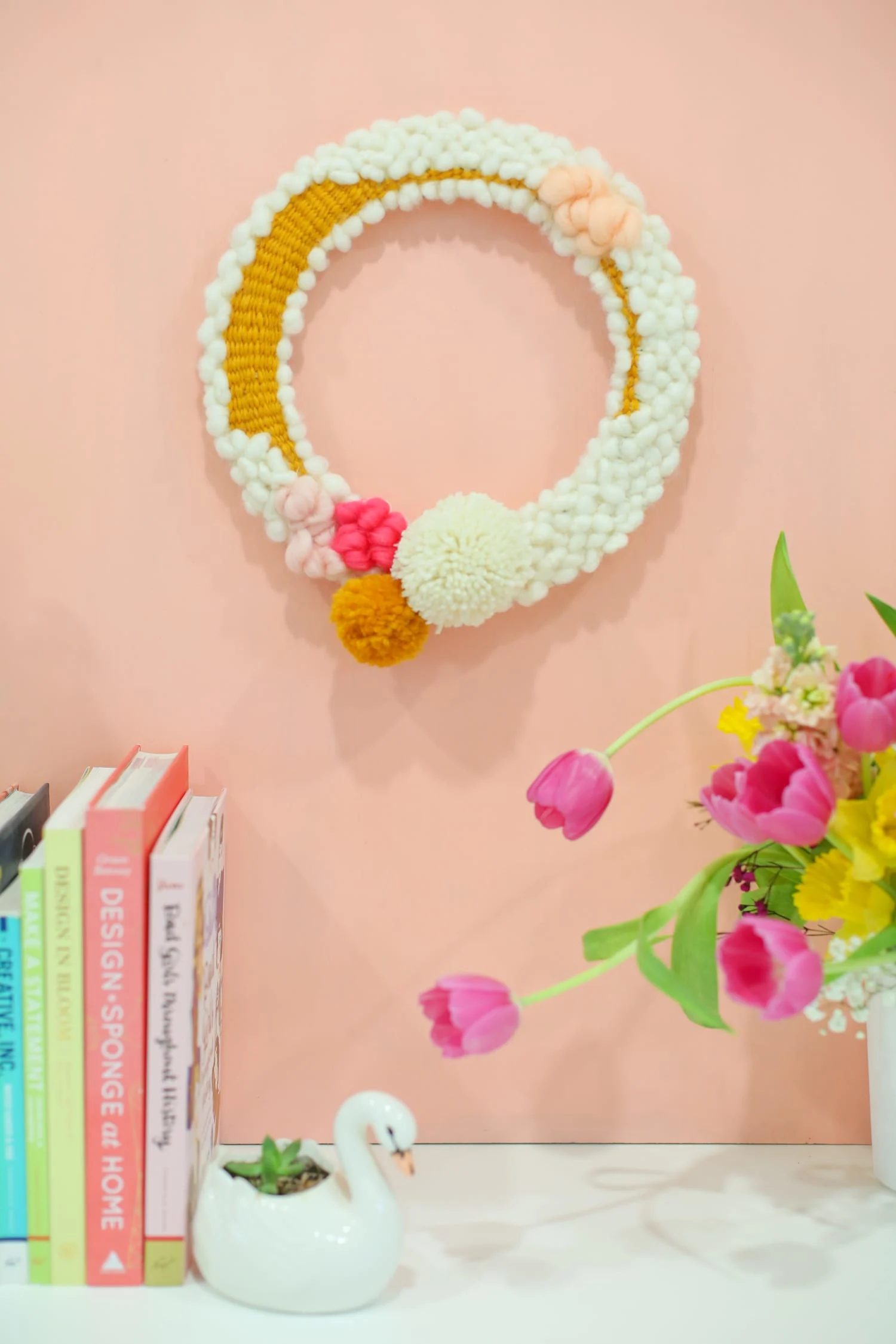 Colorful Woven Wreath Tutorial