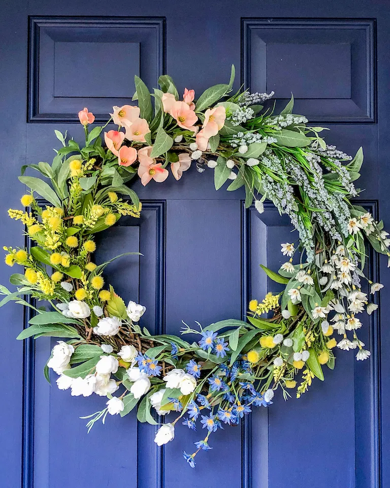 Wildflower Wreath for Spring