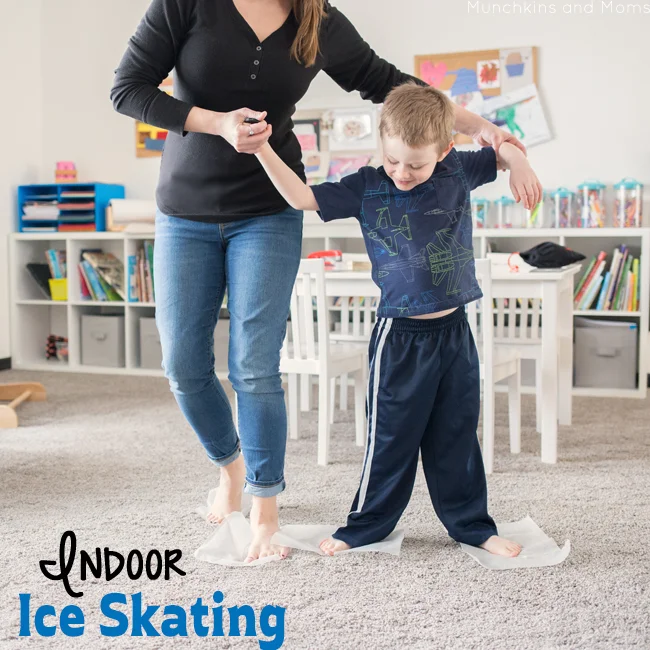 Indoor Wax Paper Ice Skating