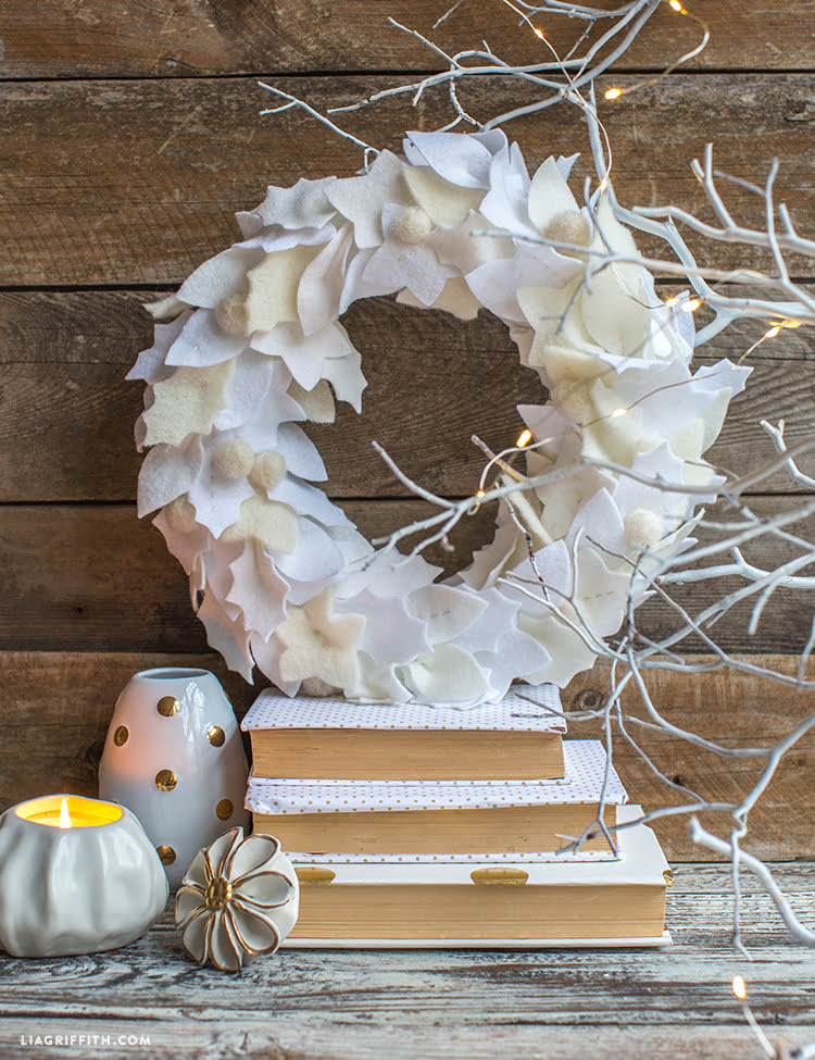 DIY Frosty Felt Wreath