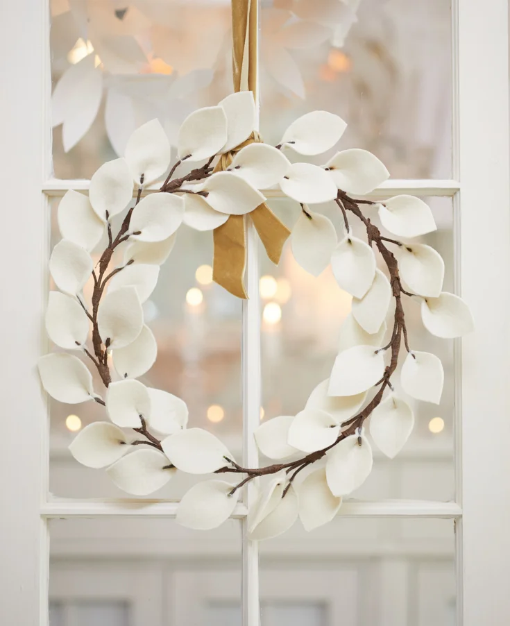 DIY Winter Felt Wreath