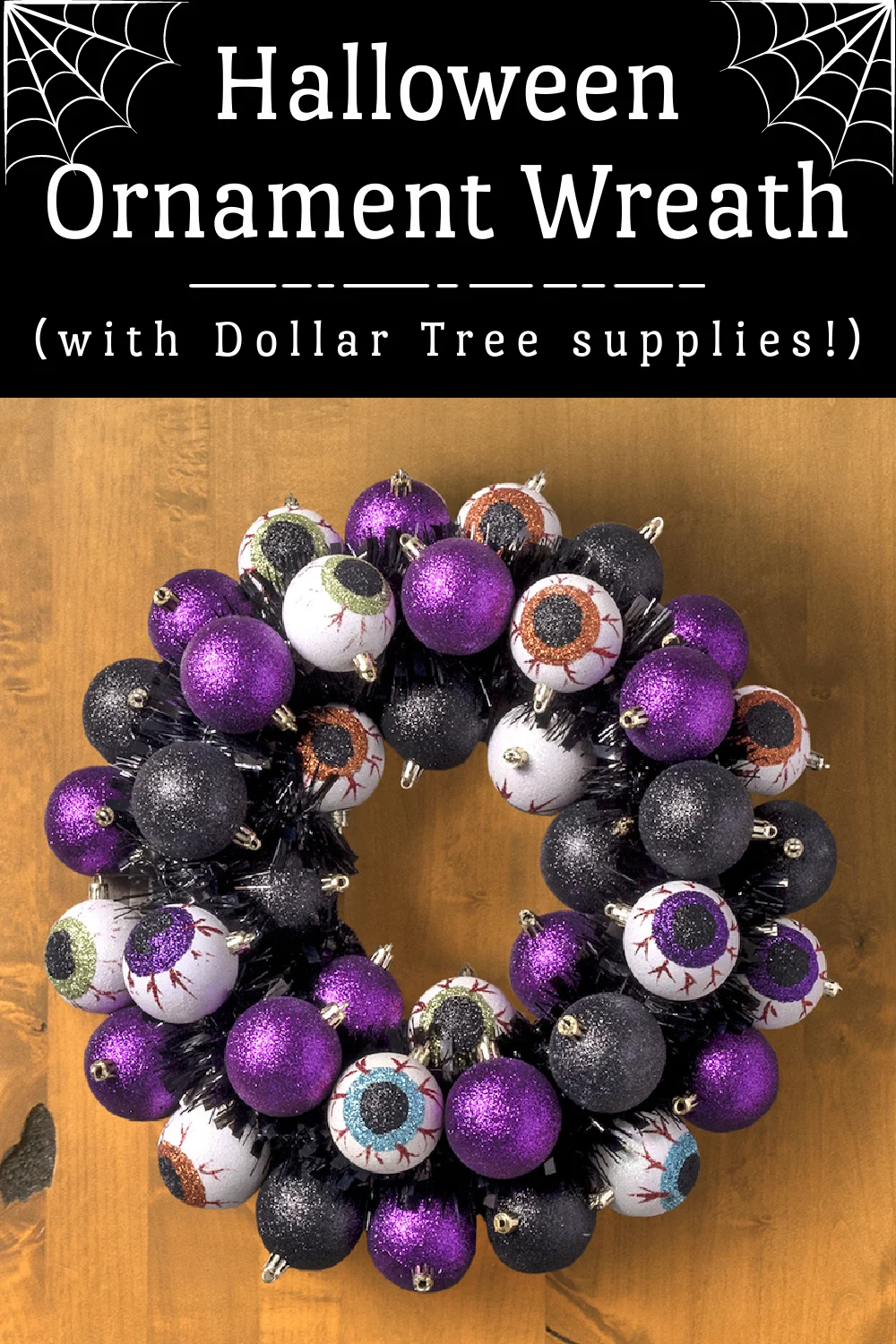 Halloween Ornament Wreath for Spooky Decor