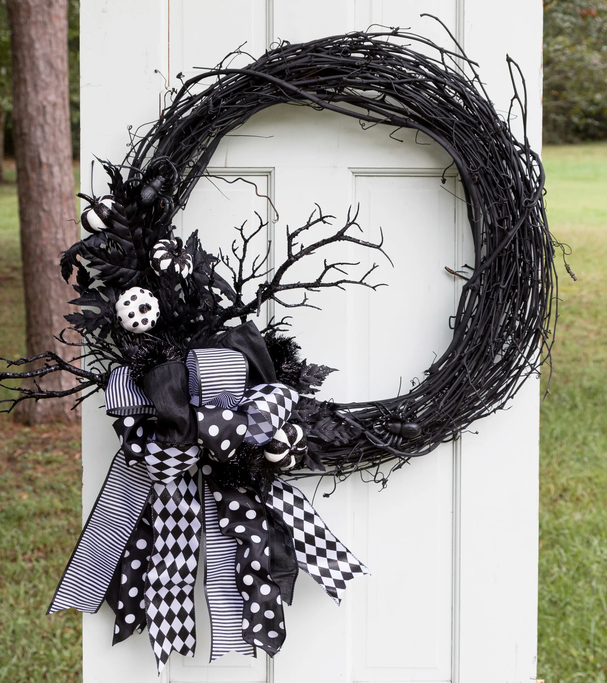 Halloween Wreath and Bow