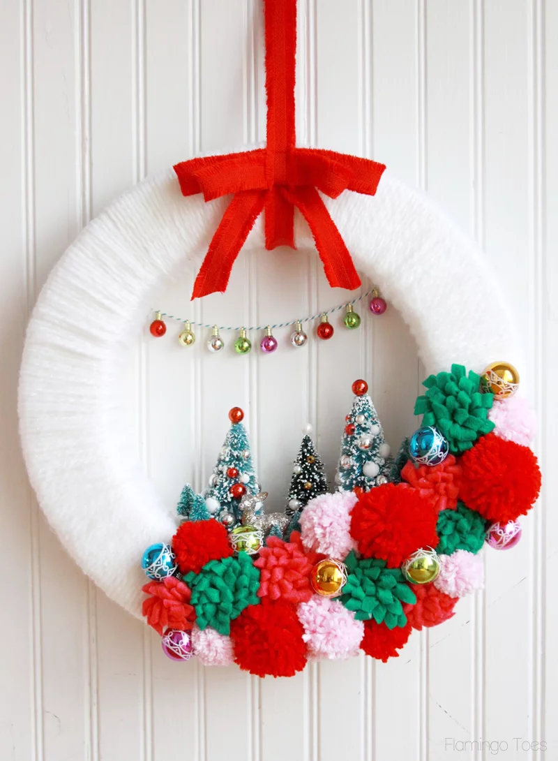 Vintage Style Winter Wonderland Wreath