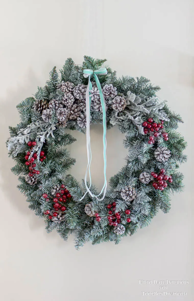 DIY Frosted Winter Wreath