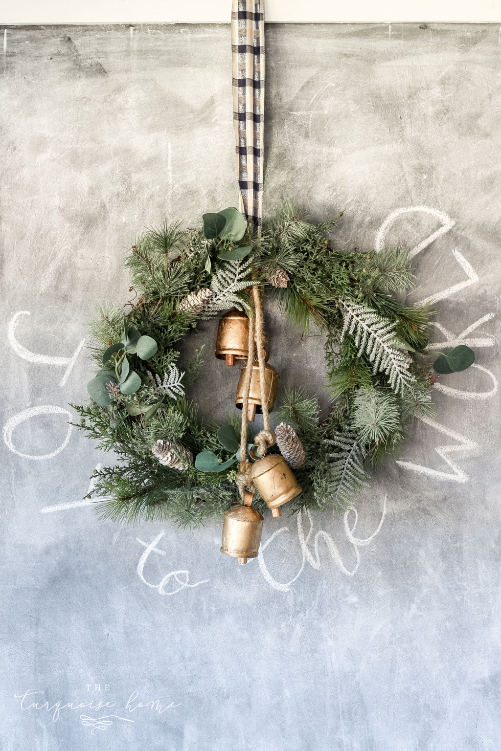 DIY Winter Wreath with Bells