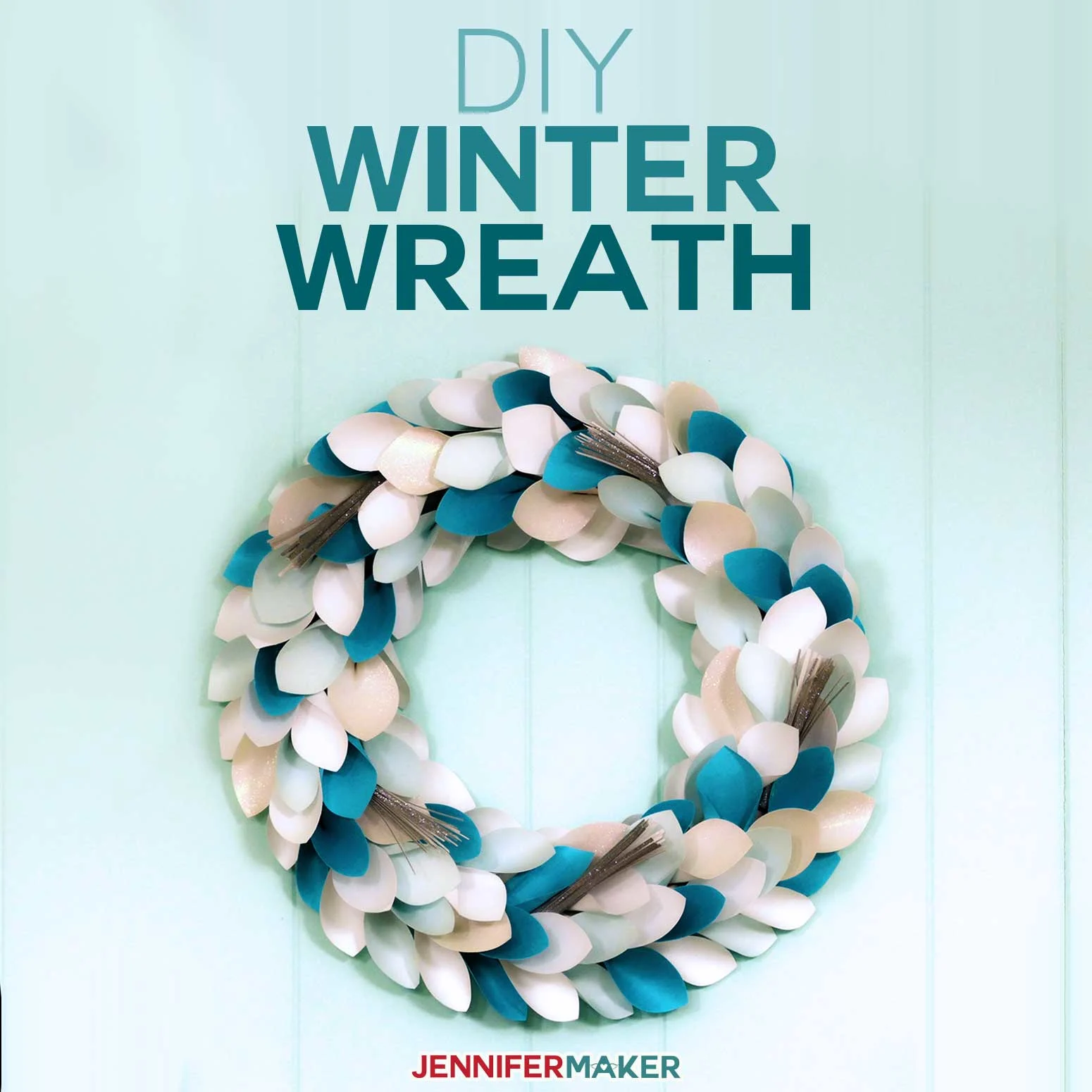 DIY Winter Paper Wreath