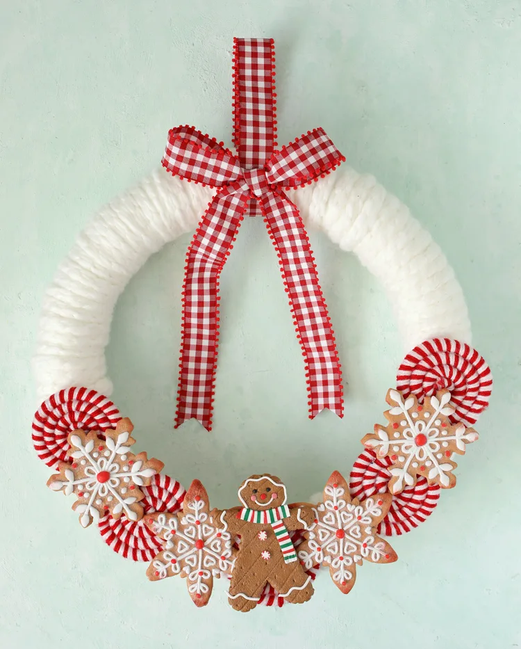 Gingerbread House Christmas Wreath