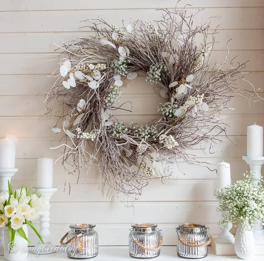 Easy DIY Winter Twig Wreath