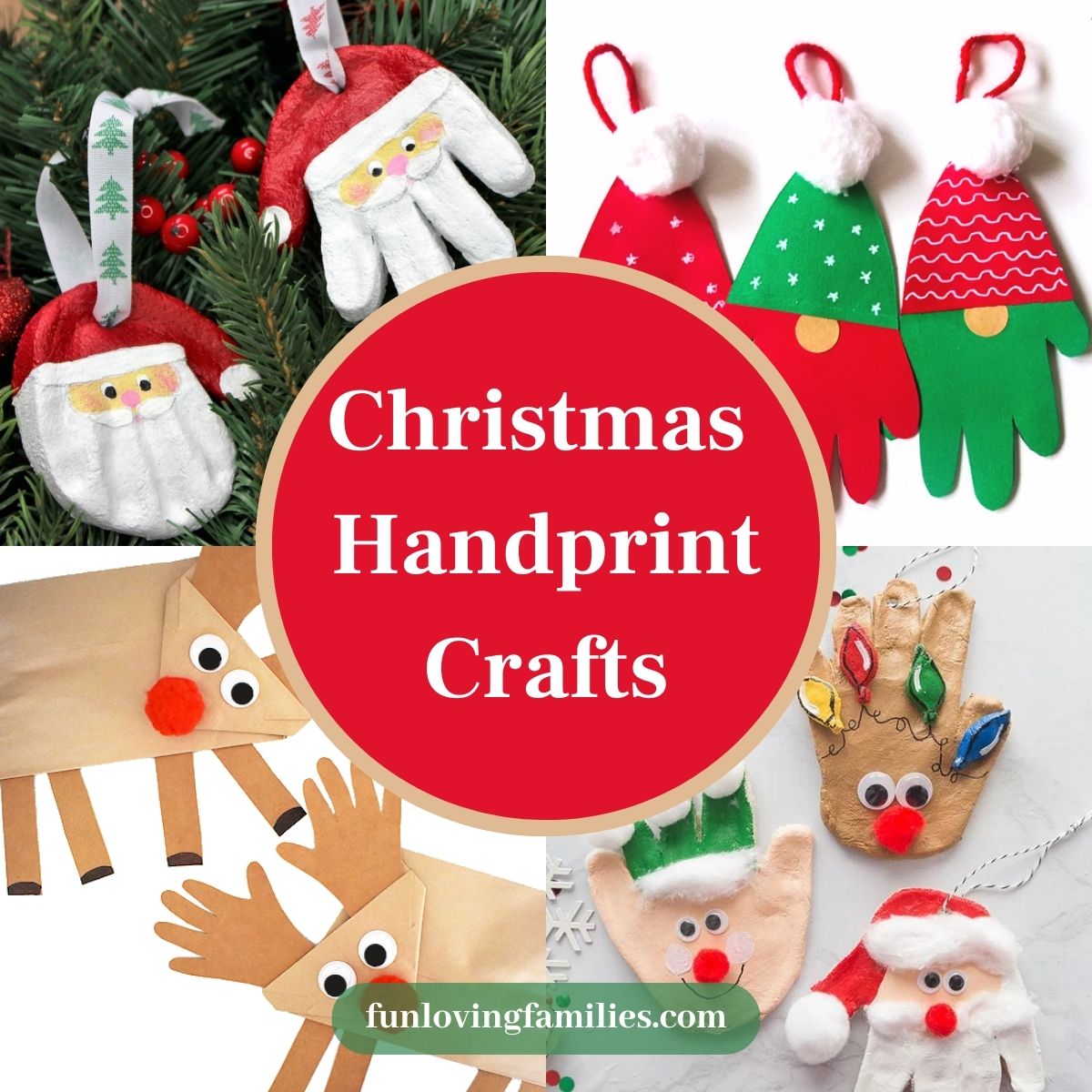 Christmas Handprint Crafts