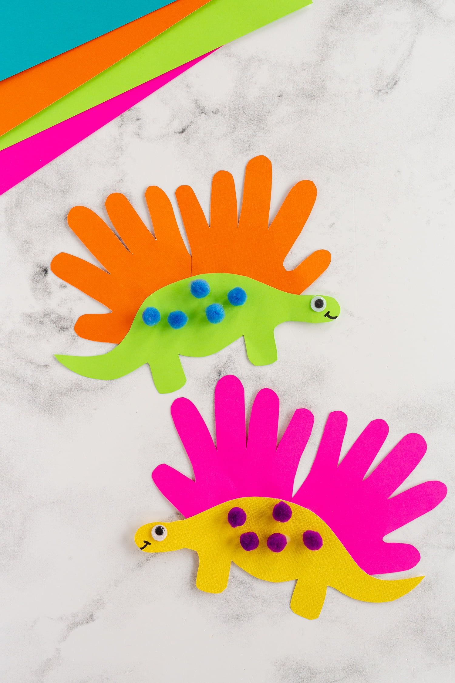 Dinosaur Handprint Craft