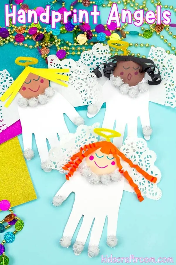 Handprint Angel Craft For Kids