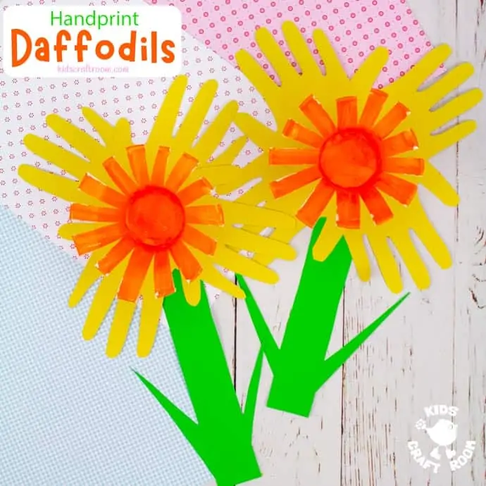 Handprint Daffodil Craft