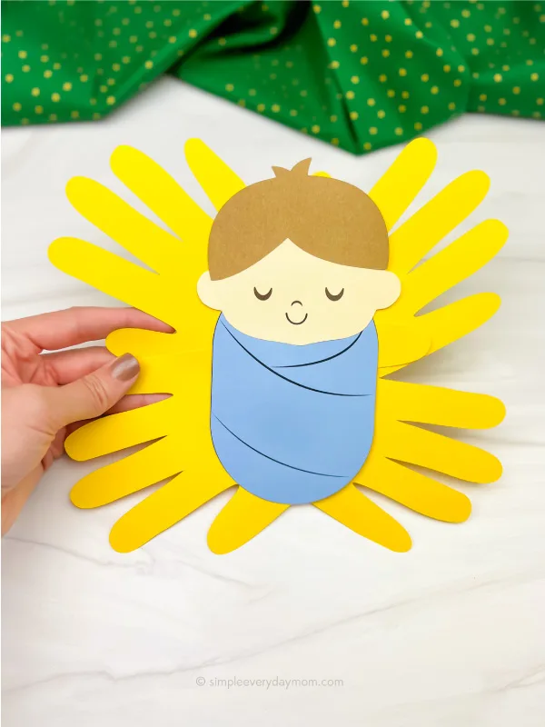 Handprint Manger Craft For Kids