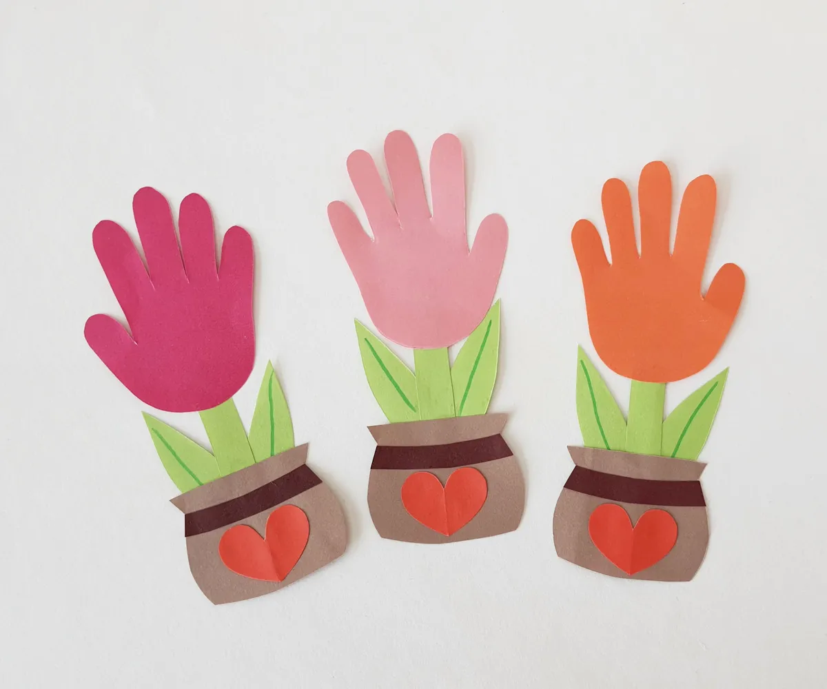 Handprint Flower Craft