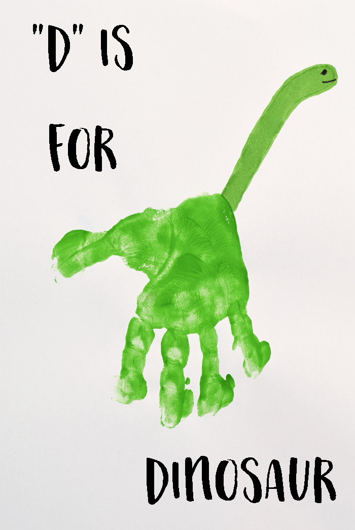 Letter D Handprint Art for Kids