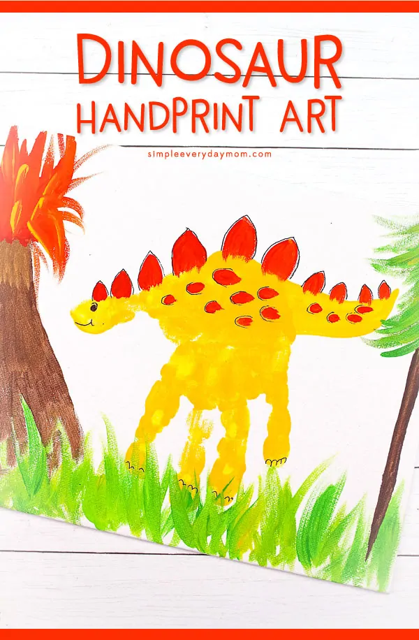 Dinosaur Handprint Art