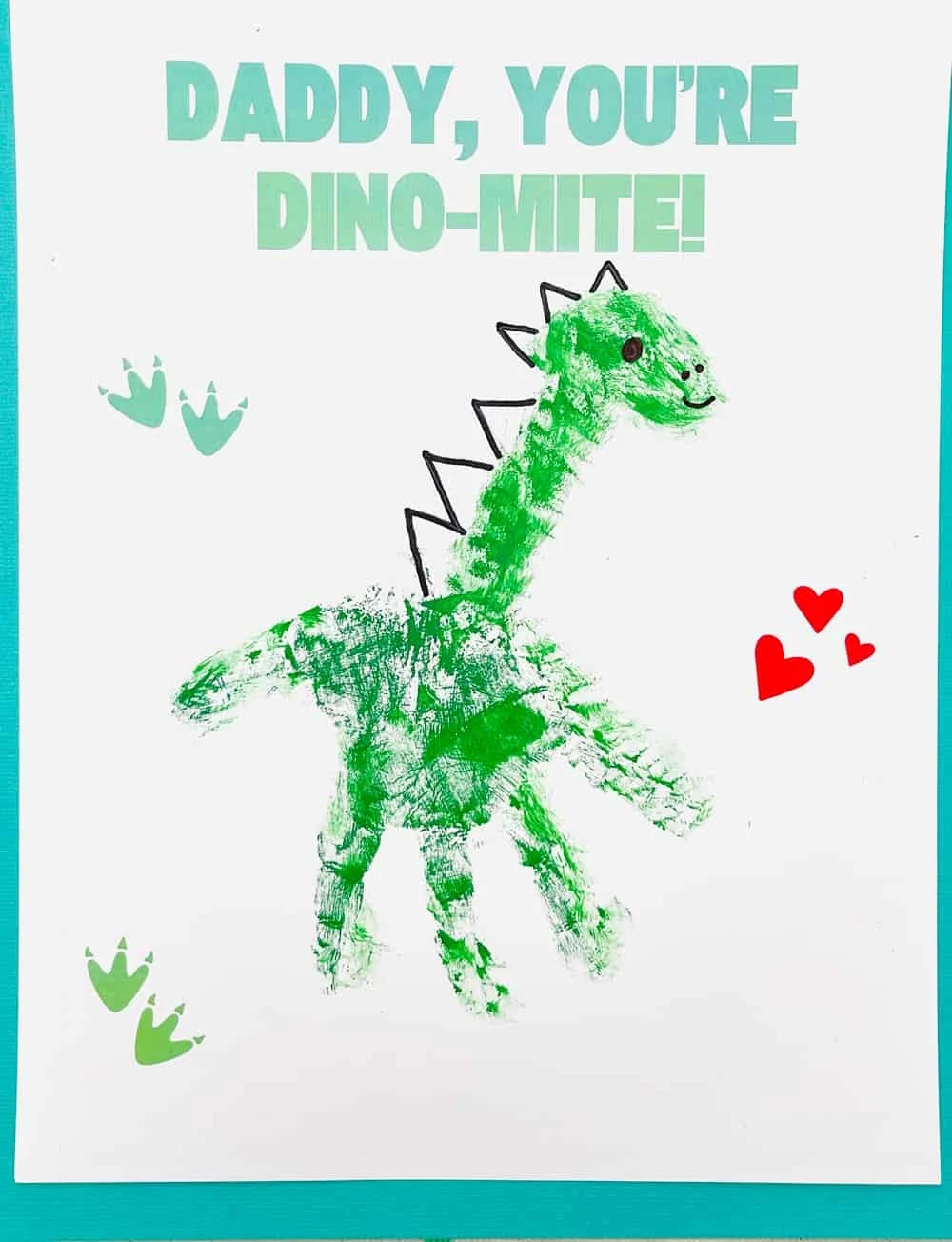 Father’s Day Dinosaur Handprint Art