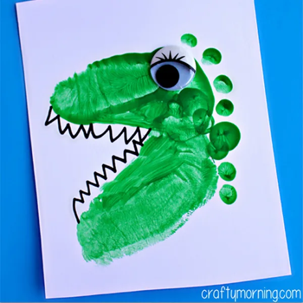 Dinosaur Footprint Crafts for Kids