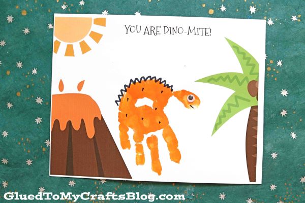 Handprint Dinosaur Keepsake