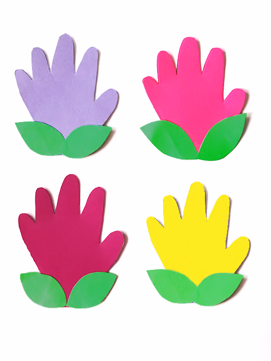 Handprint Tulip Mother’s Day Cards