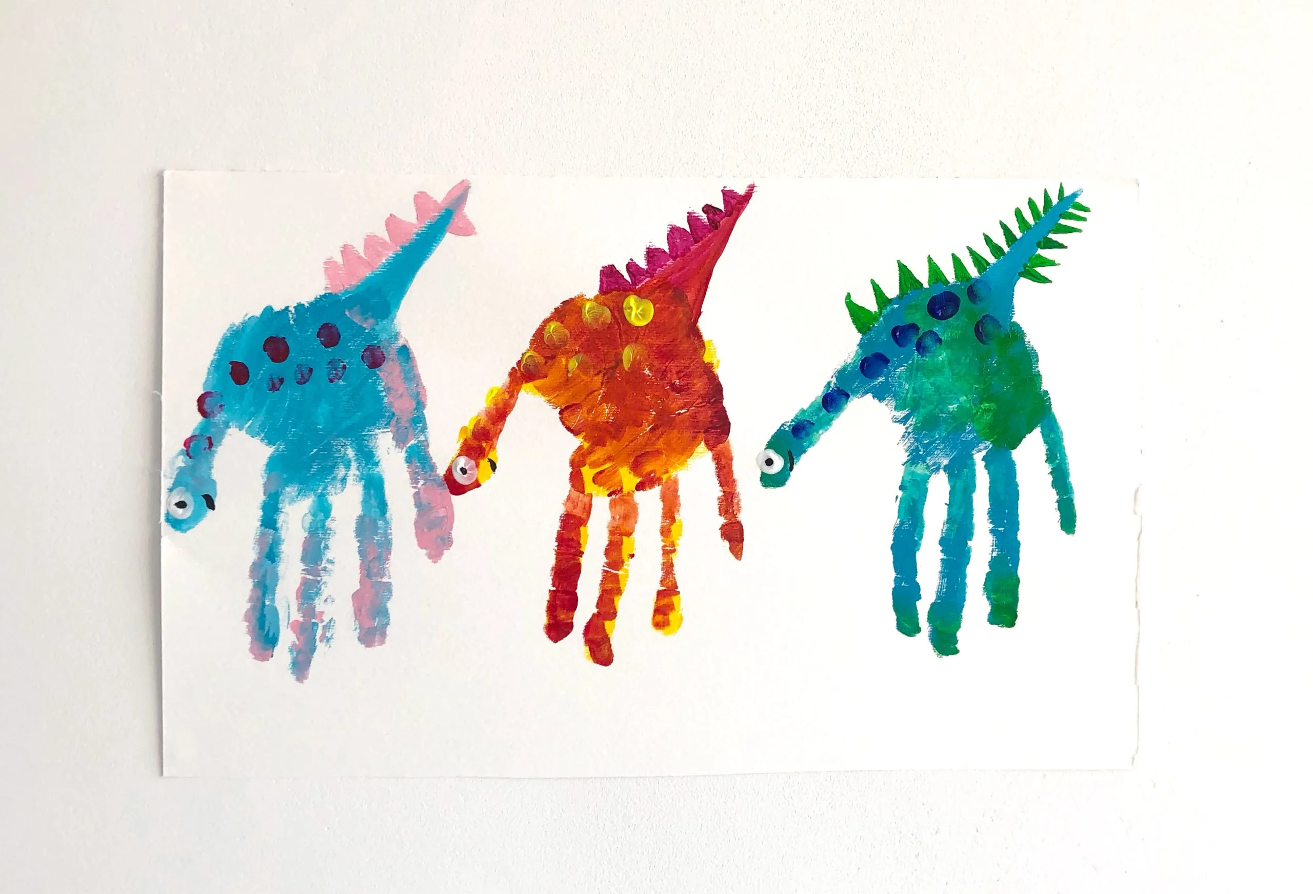 Dinosaur Finger Painting