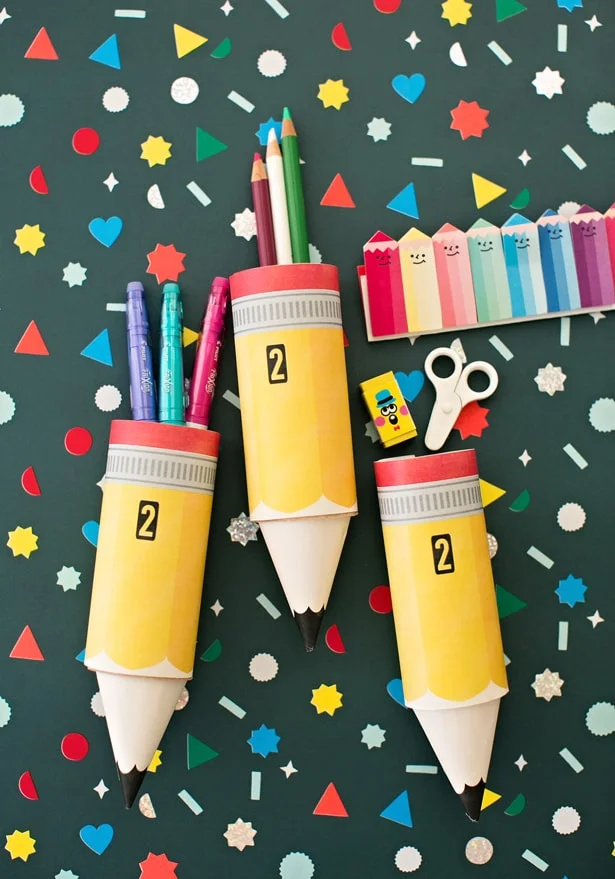 Pencil Tube Paper Gift Holder