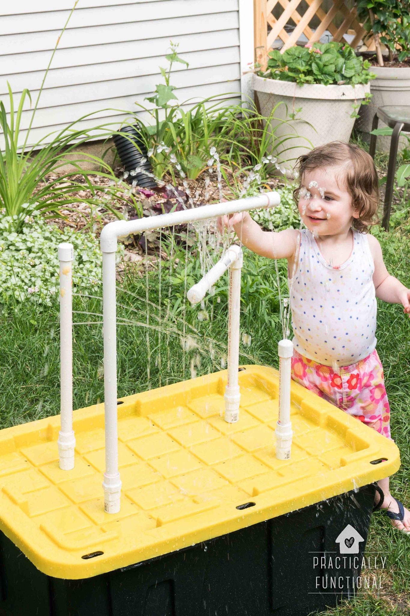 DIY Water Table With Fountains And Sprayers